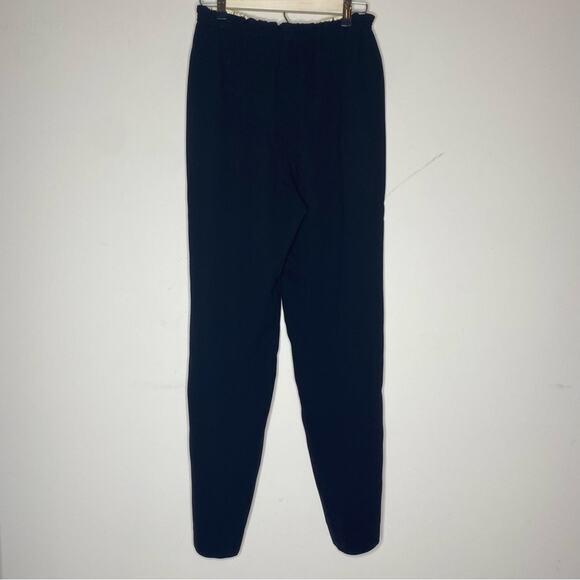 Tory Burch Pants Casual Straight Leg Stripes Cream Front Black Back Pockets Sz 2 - Picture 2 of 5